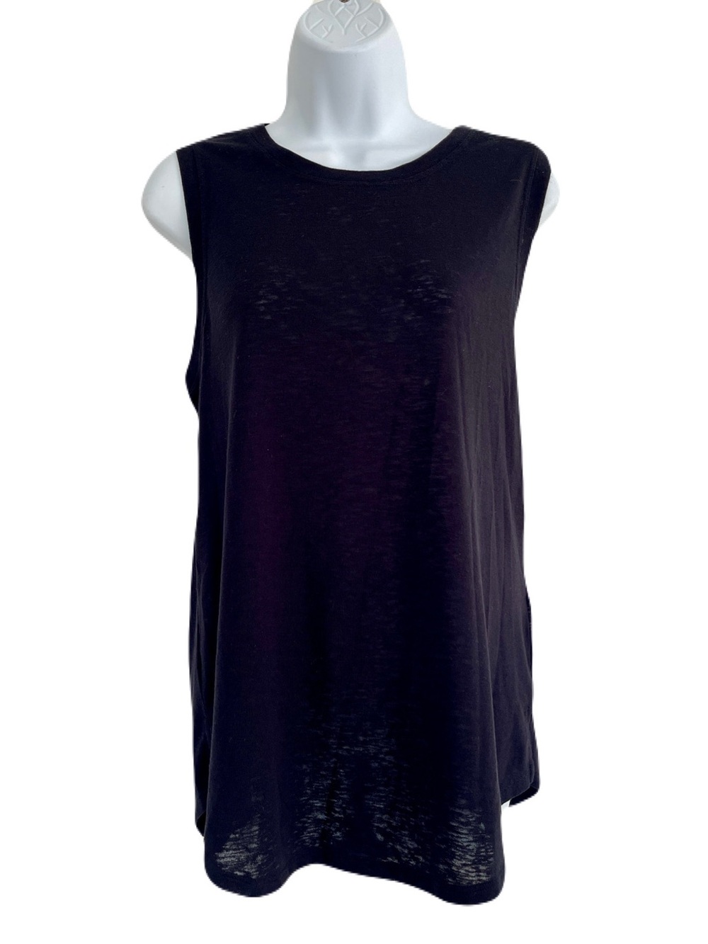 Athleta Black ‘Breezy Tank’ Sleeveless Tank Top, Size L - Picture 2 of 6
